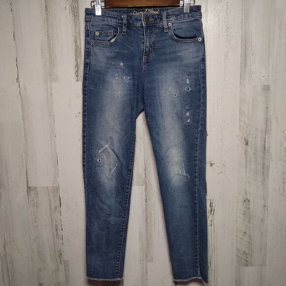 Universal Thread Mid Rise Boyfriend Crop Size 0/25r - Picture 1 of 9